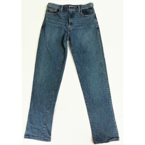 Lands End Square Rigger Jeans Mens Size 32 Medium Wash Blue Denim Straight Leg